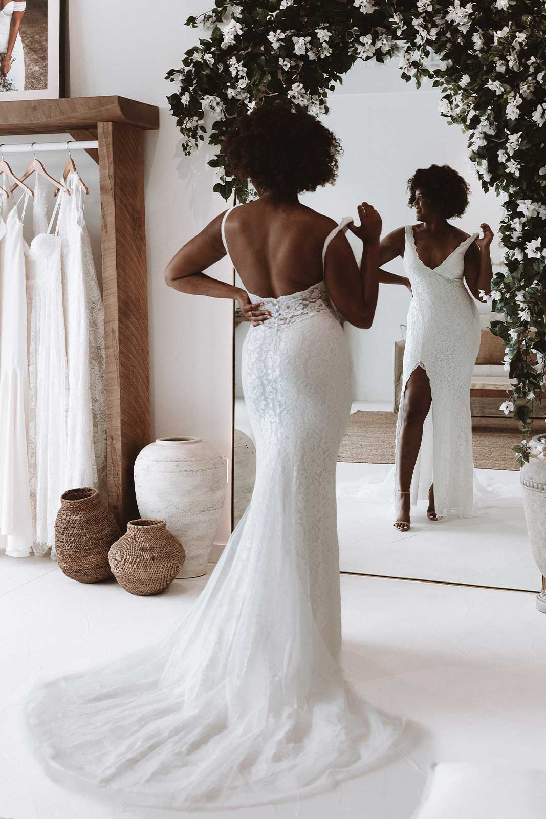 Davinci Bridal 50554 Embroidered Lace A Line Ballgown V Neck Wedding D –  Glass Slipper Formals